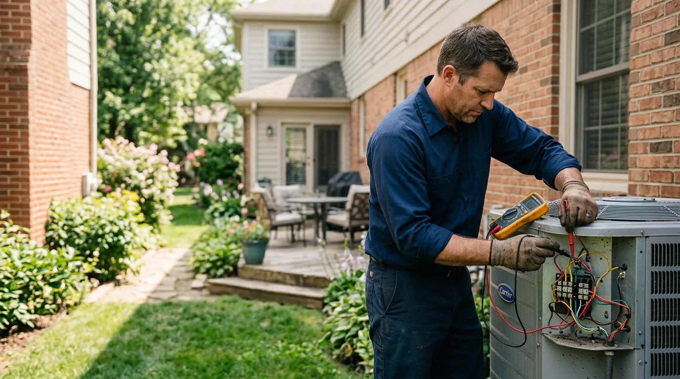 HVAC technician working near Riverdale, CA